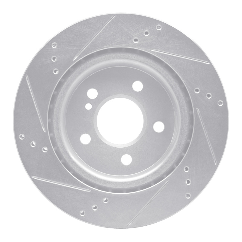 Picture of RNC Brake Rotor - Drill & Slot - R1 14-19 Mercedes-Benz CLA250 Rear Right Drilled & Slotted Silver Brake Rotor rnc631-63163R