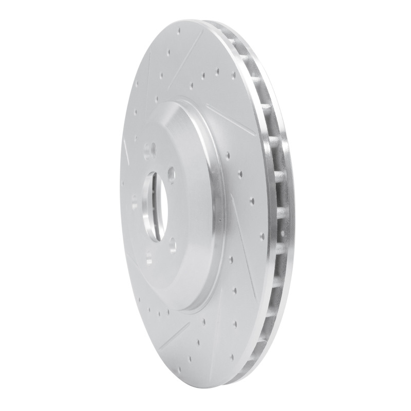 Picture of RNC Brake Rotor - Drill & Slot - R1 17-23 Mercedes-Benz CLS450 Rear Left Drilled & Slotted Silver Brake Rotor rnc631-63166L