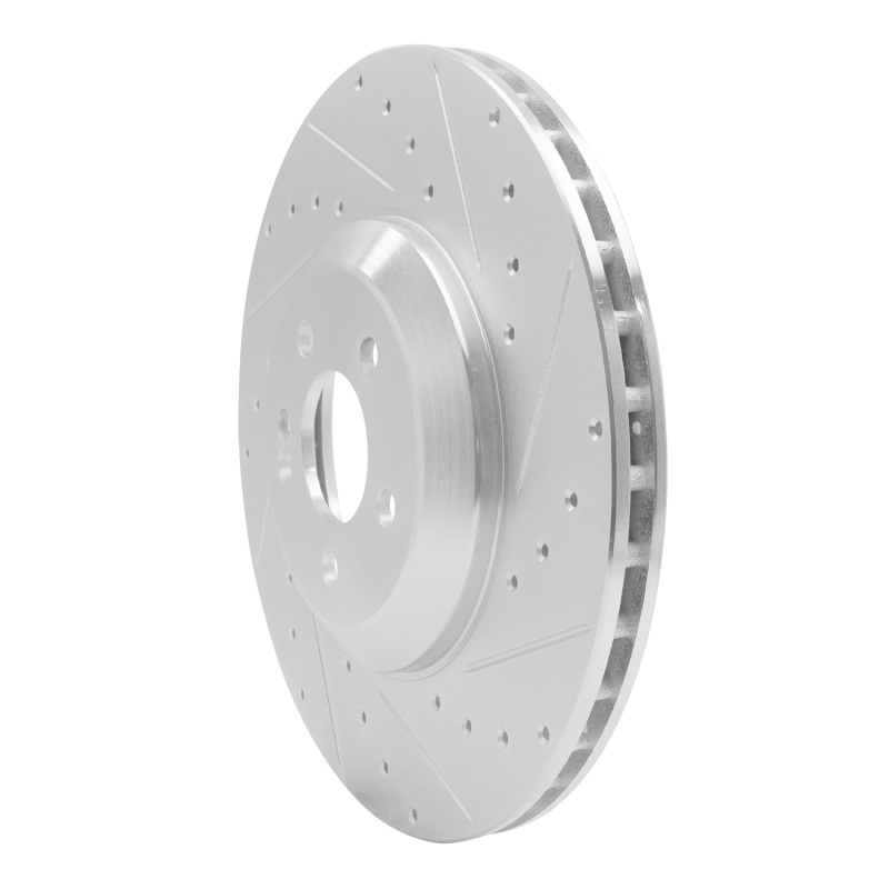 Picture of RNC Brake Rotor - Drill & Slot - R1 17-23 Mercedes-Benz E43 AMG Rear Right Drilled & Slotted Silver Brake Rotor rnc631-63166R