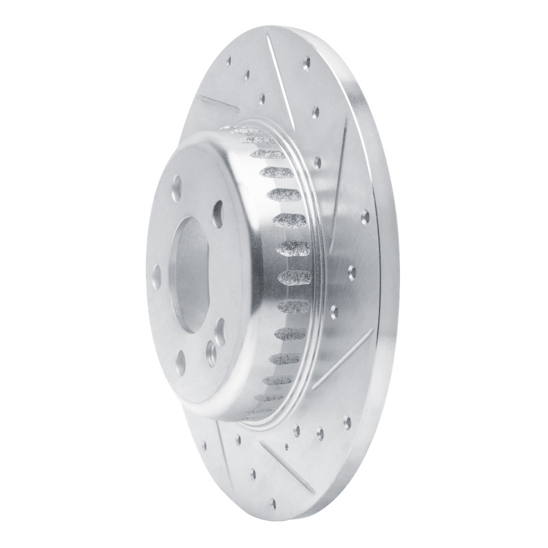 Picture of RNC Brake Rotor - Drill & Slot - R1 15-21 Mercedes-Benz C200 (Mexico) Rear Right Drilled & Slotted Silver Brake Rotor rnc631-63173R