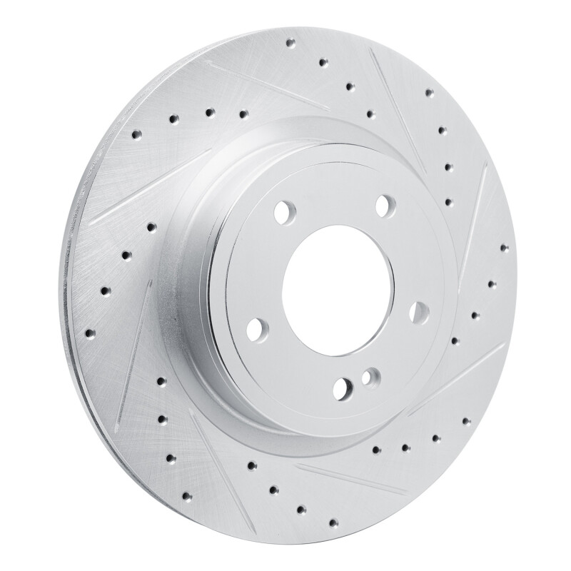 Picture of RNC Brake Rotor - Drill & Slot - R1 19-25 Mercedes-Benz G550 Rear Right Drilled & Slotted Silver Brake Rotor rnc631-63177R