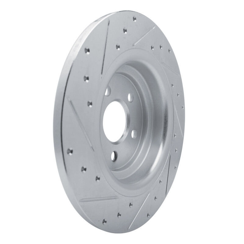 Picture of RNC Brake Rotor - Drill & Slot - R1 20-25 Mercedes-Benz GLE350 Rear Right Drilled & Slotted Silver Brake Rotor rnc631-63182R
