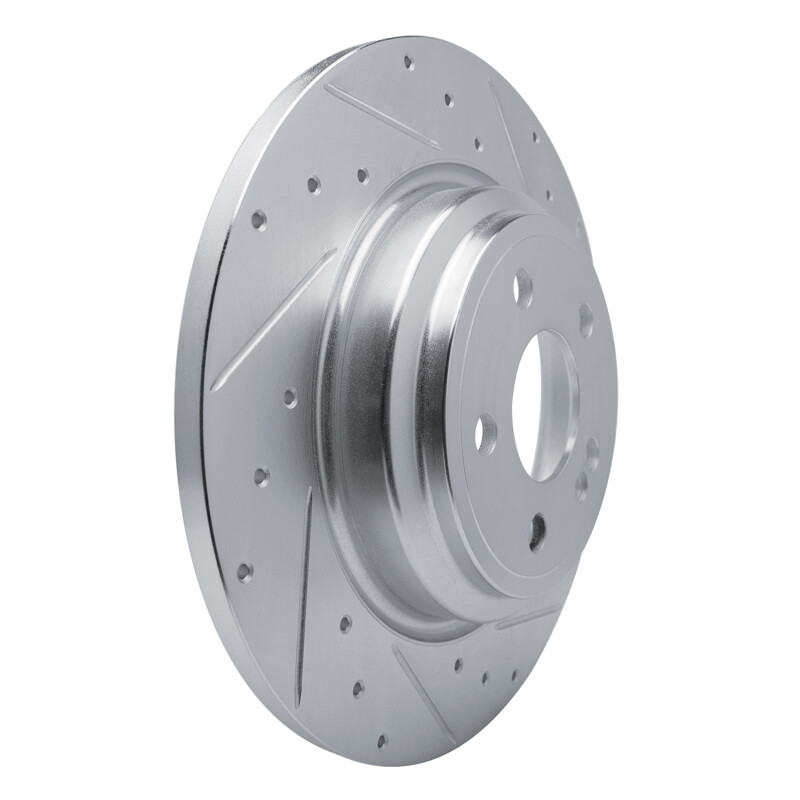Picture of RNC Brake Rotor - Drill & Slot - R1 20-25 Mercedes-Benz GLE350 Rear Right Drilled & Slotted Silver Brake Rotor rnc631-63182R