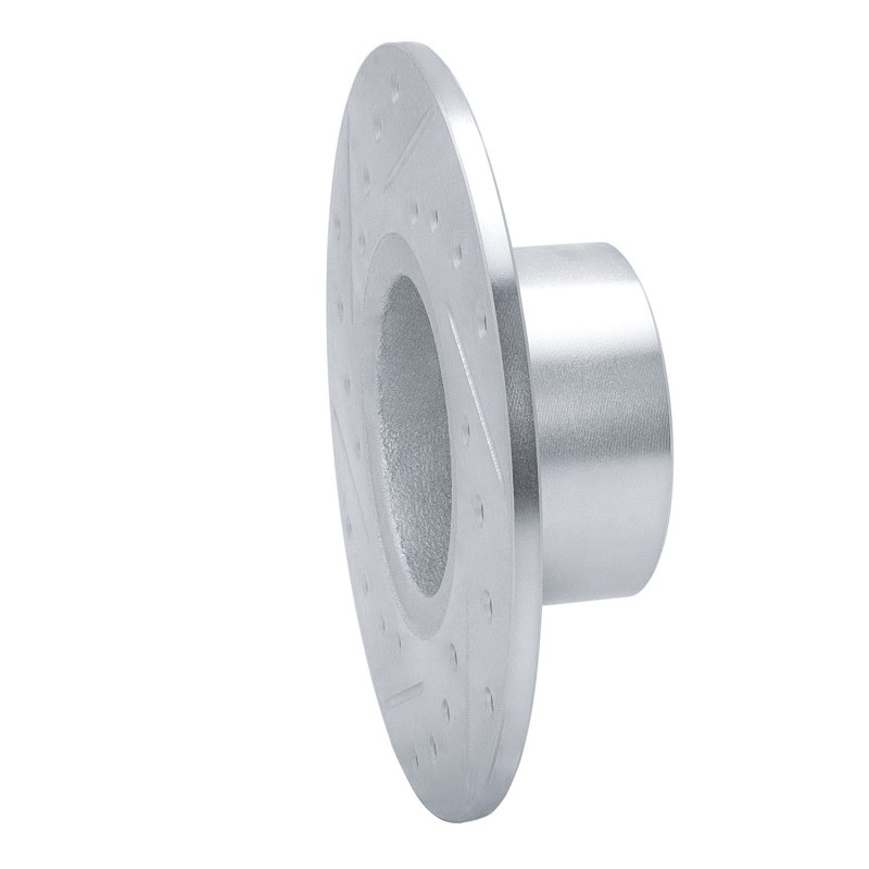 Picture of RNC Brake Rotor - Drill & Slot - R1 63-79 Austin Healey Sprite Front Right Drilled & Slotted Silver Brake Rotor rnc631-64000R