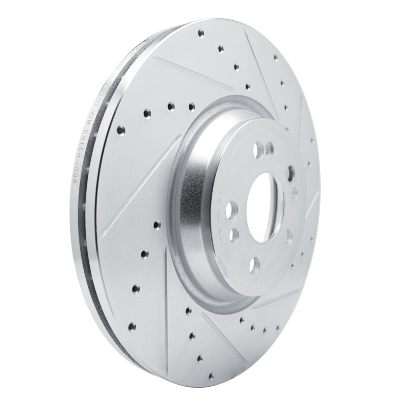 Picture of RNC Brake Rotor - Drill & Slot - R1 20-25 Mercedes-Benz GLE350 Front Right Drilled & Slotted Silver Brake Rotor rnc631-63192R