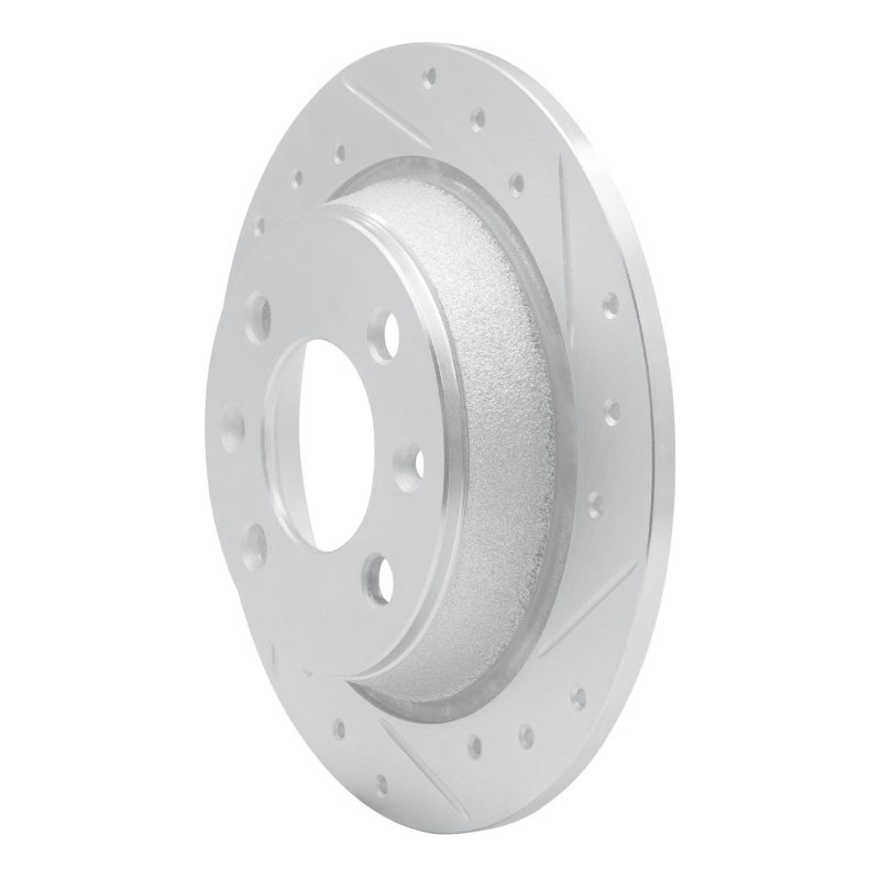 Picture of RNC Brake Rotor - Drill & Slot - R1 86-98 Saab 9000 Rear Right Drilled & Slotted Silver Brake Rotor rnc631-65006R