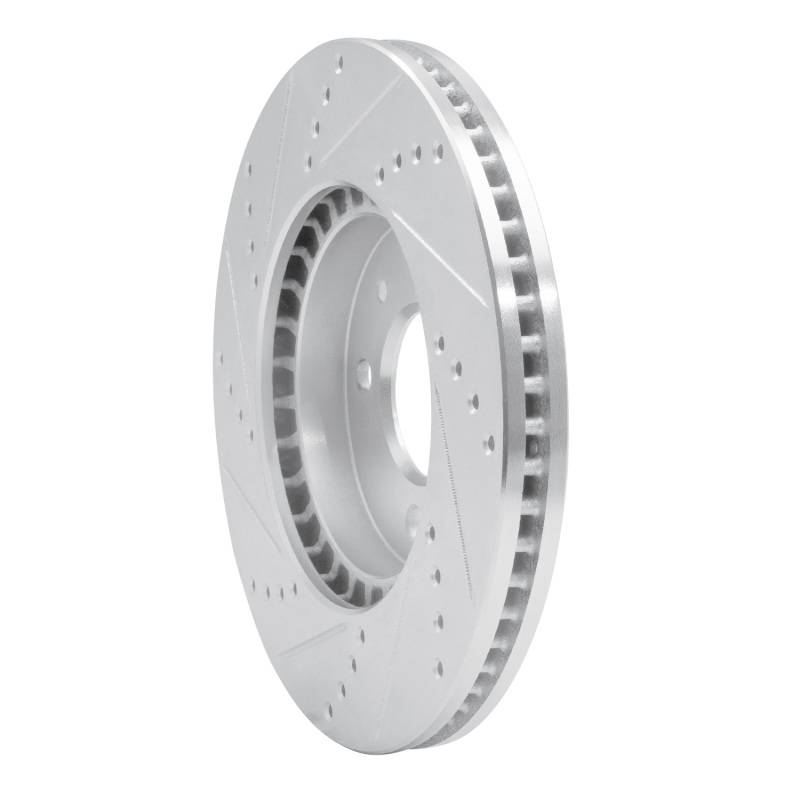 Picture of RNC Brake Rotor - Drill & Slot - R1 88-98 Saab 9000 Front Right Drilled & Slotted Silver Brake Rotor rnc631-65007R