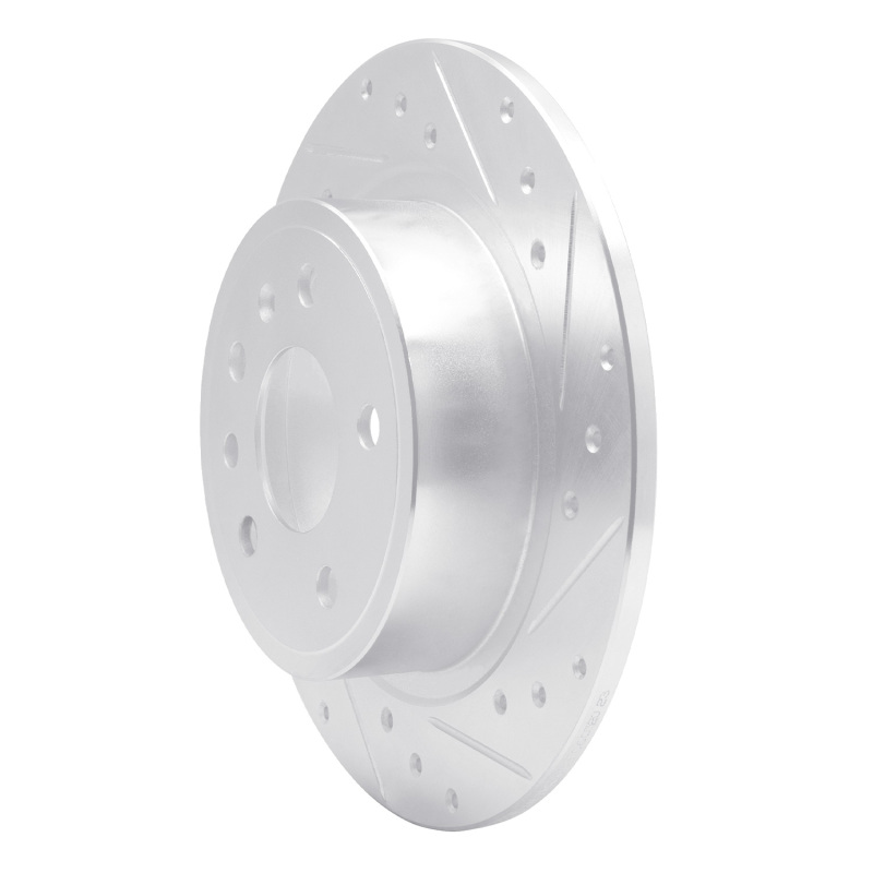 Picture of RNC Brake Rotor - Drill & Slot - R1 99-10 Saab 9-5 Rear Right Drilled & Slotted Silver Brake Rotor rnc631-65012R