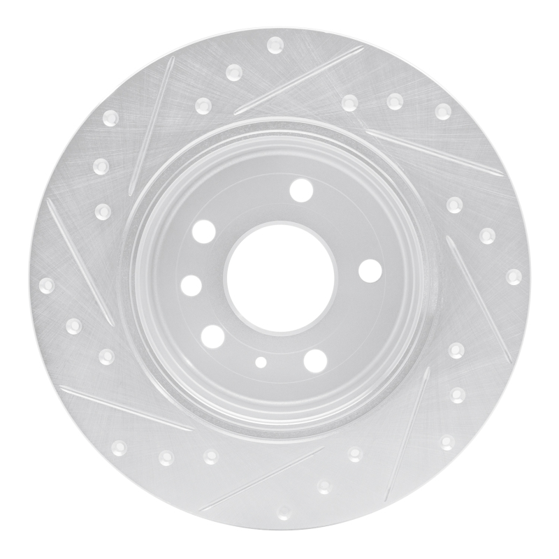 Picture of RNC Brake Rotor - Drill & Slot - R1 97-08 Chevrolet ASTRA (Mexico) Rear Right Drilled & Slotted Silver Brake Rotor rnc631-65010R