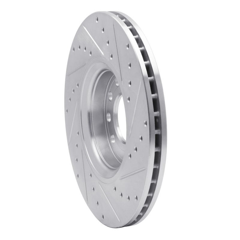 Picture of RNC Brake Rotor - Drill & Slot - R1 99-10 Chevrolet ASTRA (Mexico) Front Left Drilled & Slotted Silver Brake Rotor rnc631-65013L