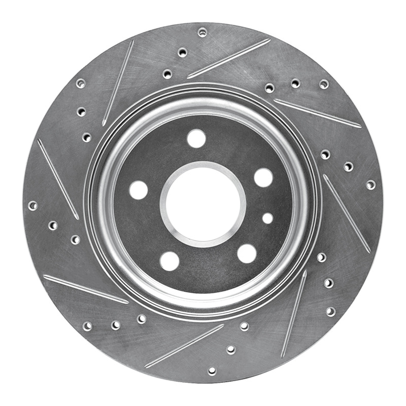 Picture of RNC Brake Rotor - Drill & Slot - R1 10-25 Buick Regal Rear Right Drilled & Slotted Silver Brake Rotor rnc631-65024R
