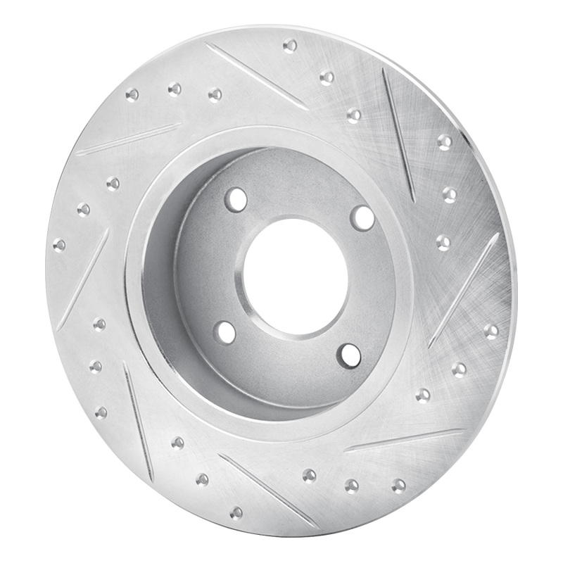 Picture of RNC Brake Rotor - Drill & Slot - R1 84-85 Nissan 300ZX Rear Left Drilled & Slotted Silver Brake Rotor rnc631-67015L