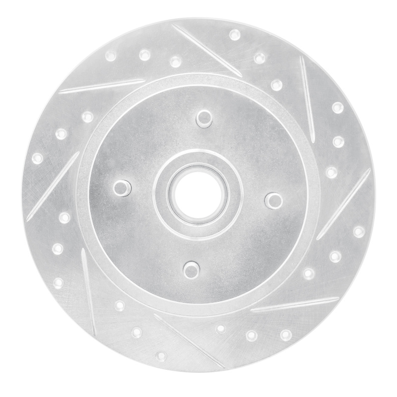 Picture of RNC Brake Rotor - Drill & Slot - R1 84-87 Nissan Maxima Rear Right Drilled & Slotted Silver Brake Rotor rnc631-67019R