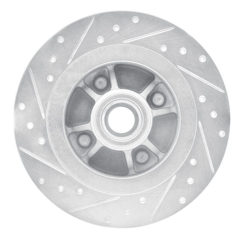 Picture of RNC Brake Rotor - Drill & Slot - R1 84-87 Nissan Maxima Rear Right Drilled & Slotted Silver Brake Rotor rnc631-67019R