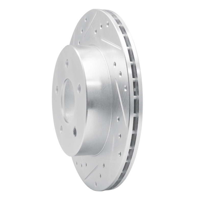 Picture of RNC Brake Rotor - Drill & Slot - R1 87-89 Nissan 300ZX Turbo Rear Left Drilled & Slotted Silver Brake Rotor rnc631-67026L