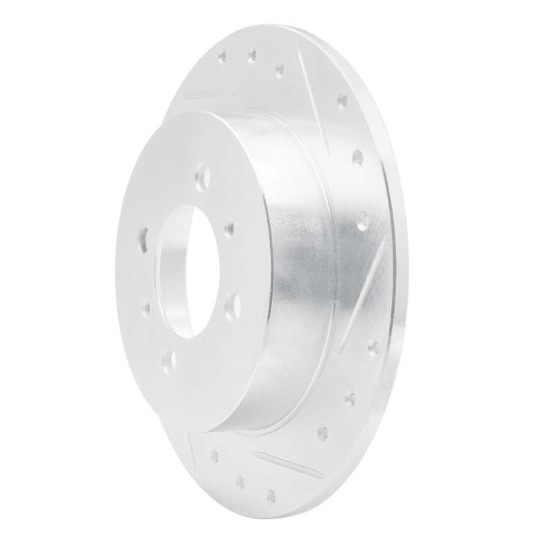 Picture of RNC Brake Rotor - Drill & Slot - R1 91-94 Nissan NX Rear Right Drilled & Slotted Silver Brake Rotor rnc631-67038R