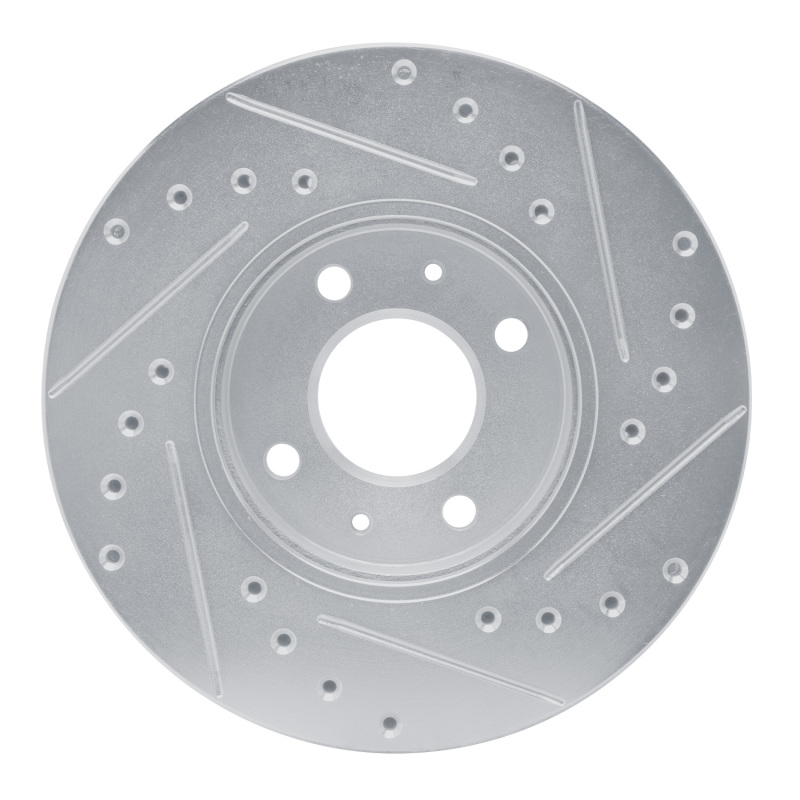 Picture of RNC Brake Rotor - Drill & Slot - R1 91-94 Nissan SENTRA Front Left Drilled & Slotted Silver Brake Rotor rnc631-67041L