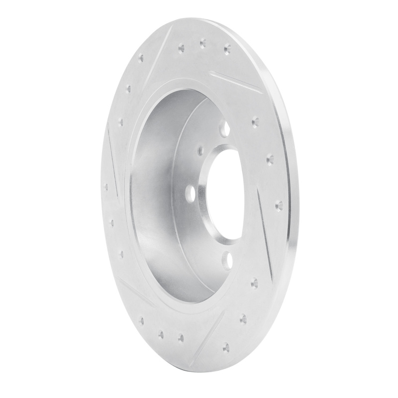 Picture of RNC Brake Rotor - Drill & Slot - R1 91-94 Nissan NX Rear Right Drilled & Slotted Silver Brake Rotor rnc631-67038R