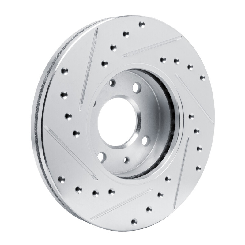 Picture of RNC Brake Rotor - Drill & Slot - R1 91-94 Nissan NX Front Right Drilled & Slotted Silver Brake Rotor rnc631-67041R