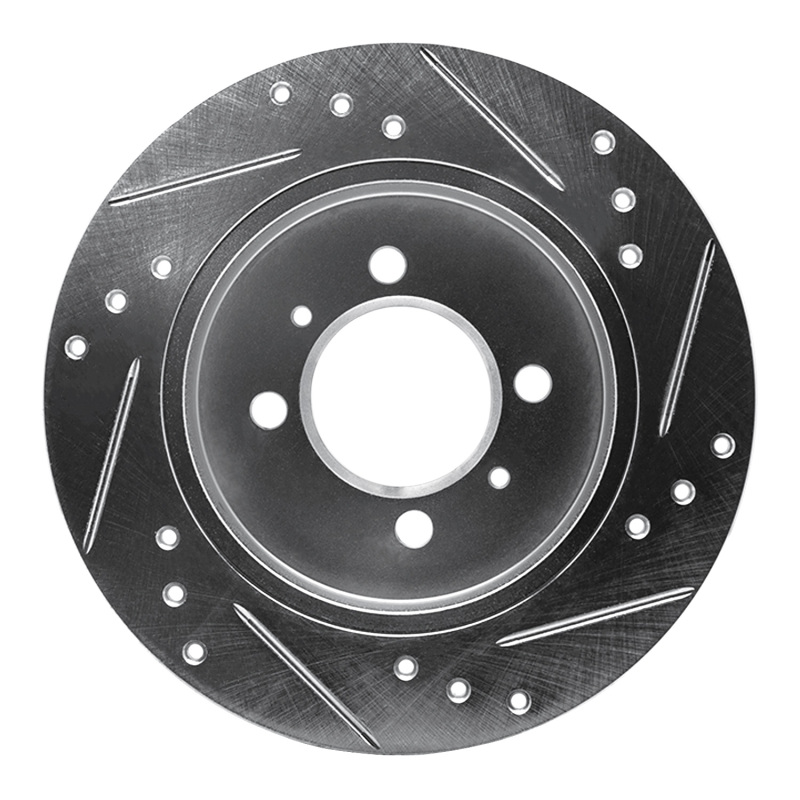 Picture of RNC Brake Rotor - Drill & Slot - R1 91-94 Nissan SENTRA Rear Left Drilled & Slotted Silver Brake Rotor rnc631-67038L