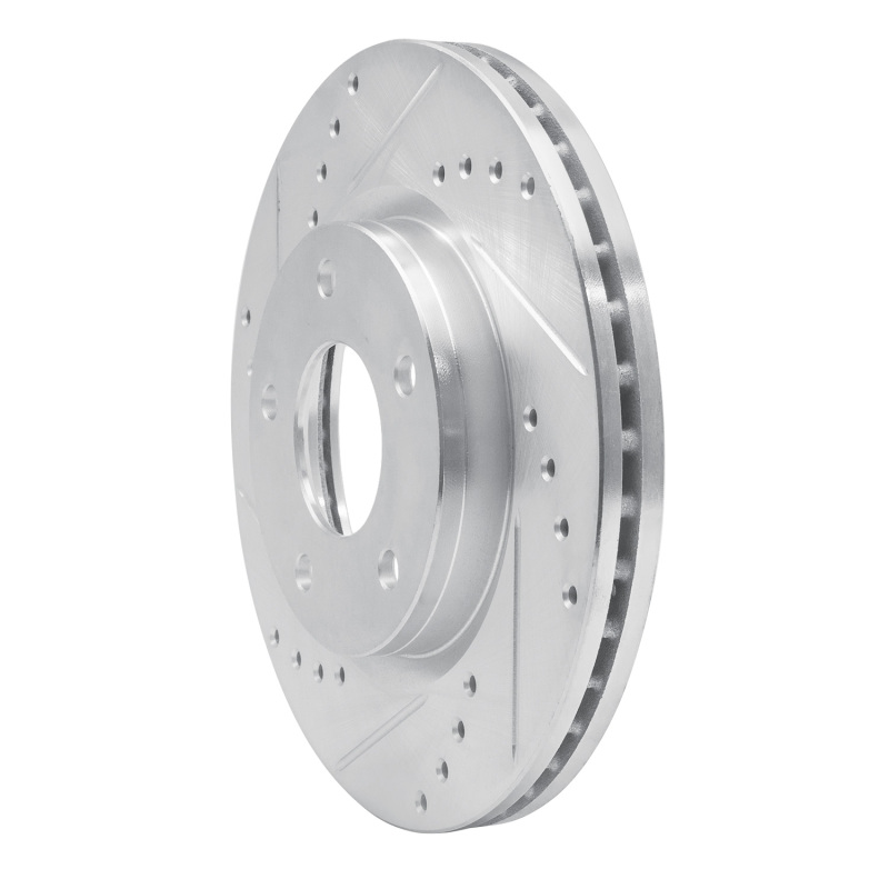 Picture of RNC Brake Rotor - Drill & Slot - R1 13-19 Nissan SENTRA Front Left Drilled & Slotted Silver Brake Rotor rnc631-67064L