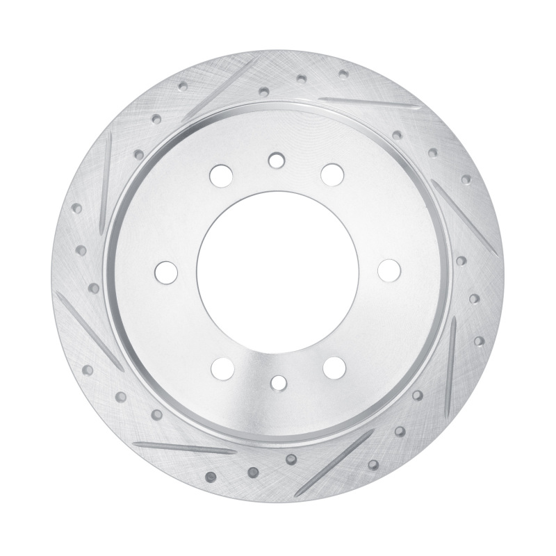 Picture of RNC Brake Rotor - Drill & Slot - R1 78-82 Nissan 620 Pickup Front Left Drilled & Slotted Silver Brake Rotor rnc631-67075L