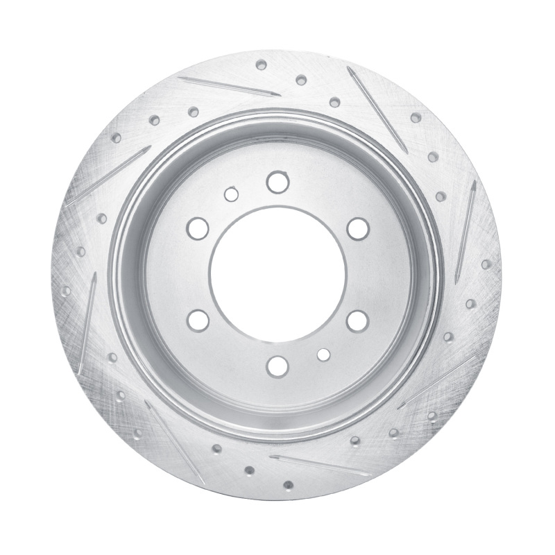 Picture of RNC Brake Rotor - Drill & Slot - R1 80-82 Nissan 720 DATSUN Front Left Drilled & Slotted Silver Brake Rotor rnc631-67076L