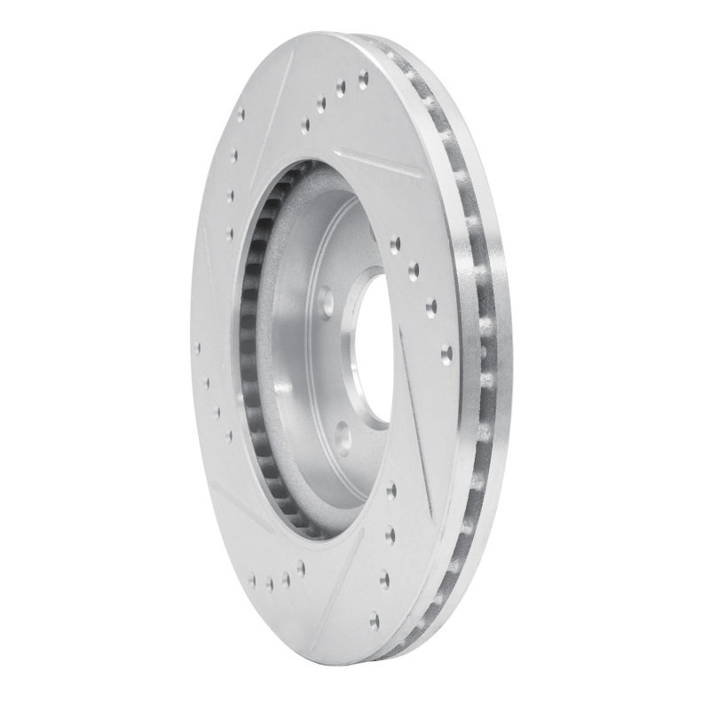 Picture of RNC Brake Rotor - Drill & Slot - R1 13-19 Nissan SENTRA Front Right Drilled & Slotted Silver Brake Rotor rnc631-67064R