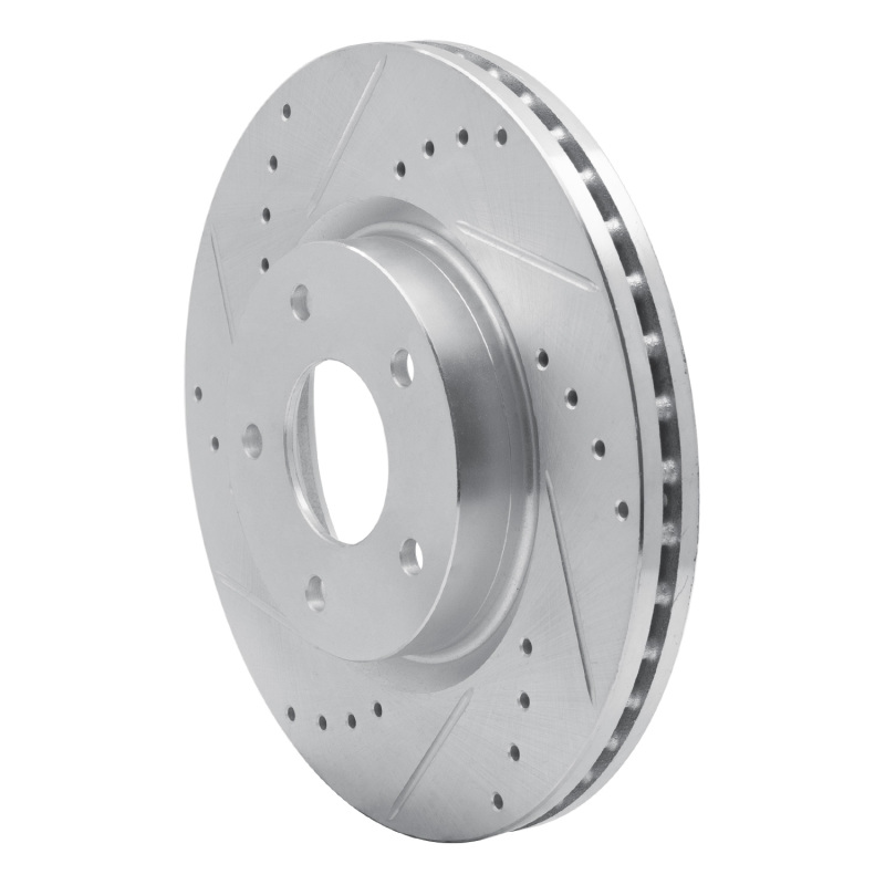 Picture of RNC Brake Rotor - Drill & Slot - R1 13-25 Nissan ALTIMA Front Left Drilled & Slotted Silver Brake Rotor rnc631-67066L