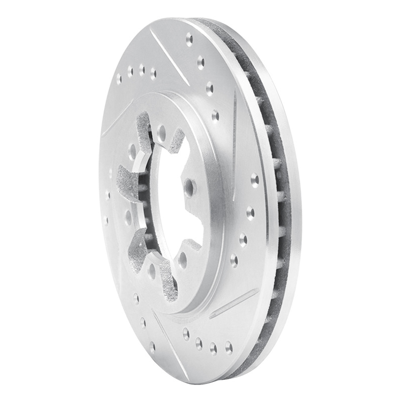 Picture of RNC Brake Rotor - Drill & Slot - R1 85-12 Nissan D21 Hardbody Pickup HD (6 Cyl) Front Right Drilled & Slotted Silver Brake Rotor rnc631-67079R