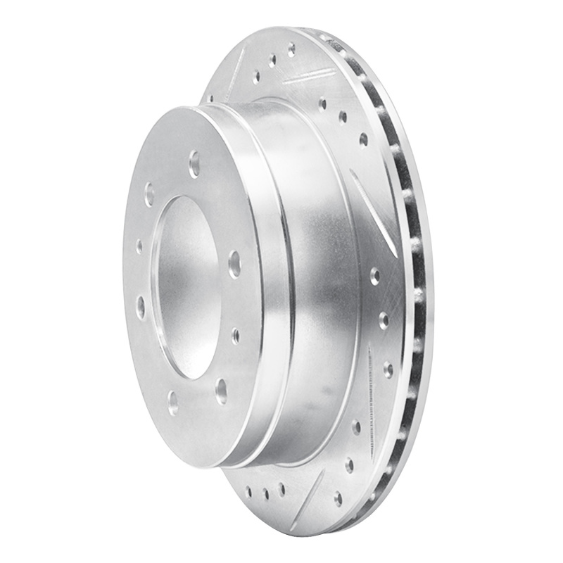 Picture of RNC Brake Rotor - Drill & Slot - R1 88-95 Nissan Pathfinder Rear Left Drilled & Slotted Silver Brake Rotor rnc631-67083L