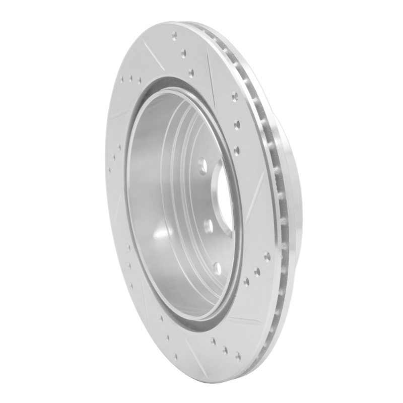 Picture of RNC Brake Rotor - Drill & Slot - R1 05-12 Nissan Pathfinder Rear Left Drilled & Slotted Silver Brake Rotor rnc631-67093L