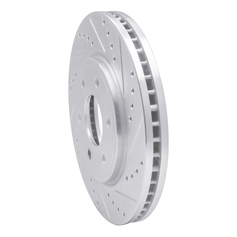 Picture of RNC Brake Rotor - Drill & Slot - R1 05-21 Nissan Frontier Front Right Drilled & Slotted Silver Brake Rotor rnc631-67095R