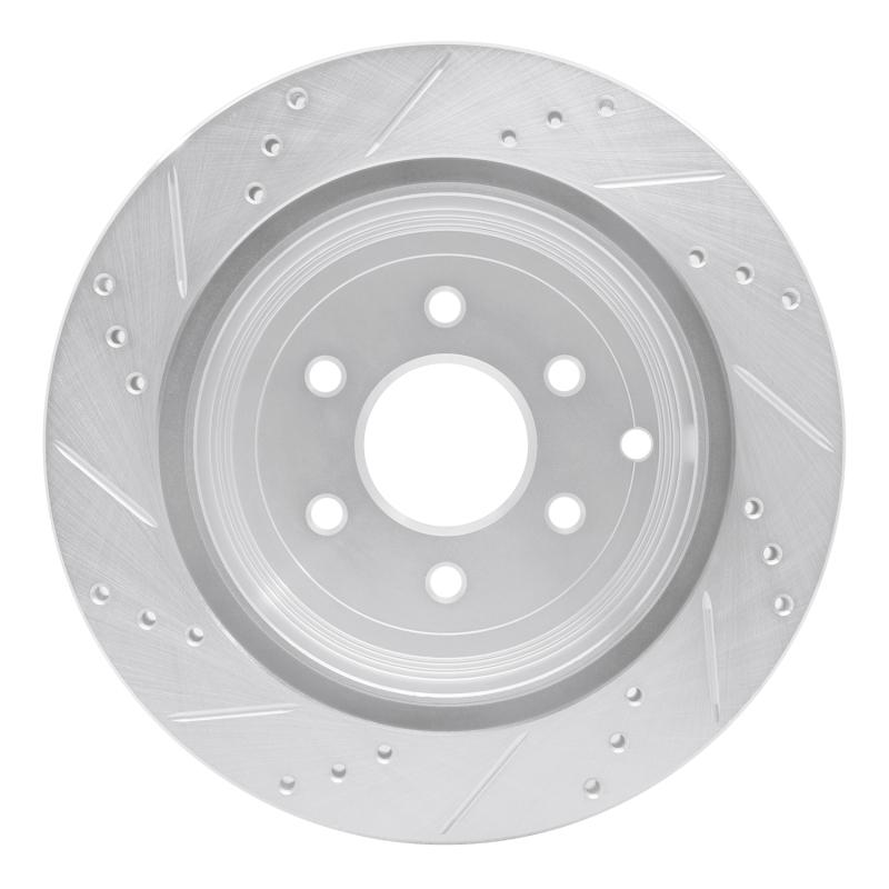 Picture of RNC Brake Rotor - Drill & Slot - R1 05-12 Nissan Pathfinder Rear Right Drilled & Slotted Silver Brake Rotor rnc631-67093R