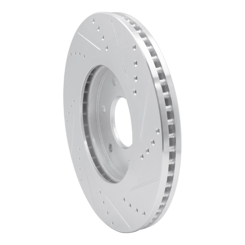 Picture of RNC Brake Rotor - Drill & Slot - R1 05-07 Infiniti QX56 Front Left Drilled & Slotted Silver Brake Rotor rnc631-67097L