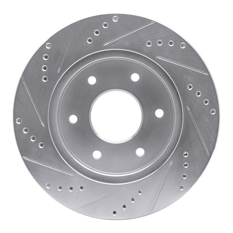 Picture of RNC Brake Rotor - Drill & Slot - R1 04-05 Infiniti QX56 Front Right Drilled & Slotted Silver Brake Rotor rnc631-67091R