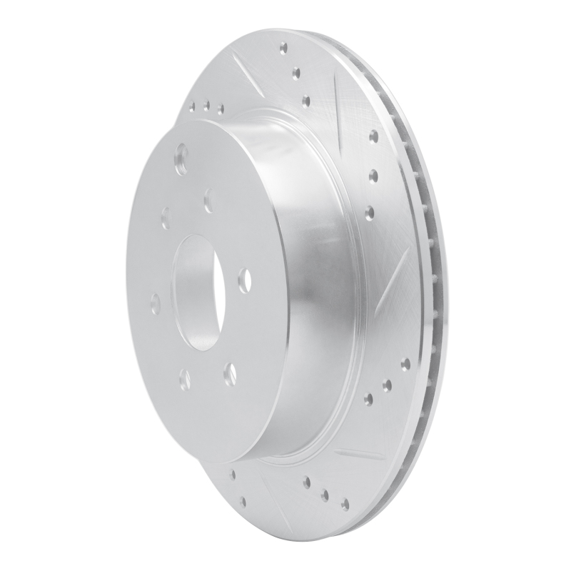 Picture of RNC Brake Rotor - Drill & Slot - R1 05-12 Nissan Pathfinder Rear Right Drilled & Slotted Silver Brake Rotor rnc631-67093R