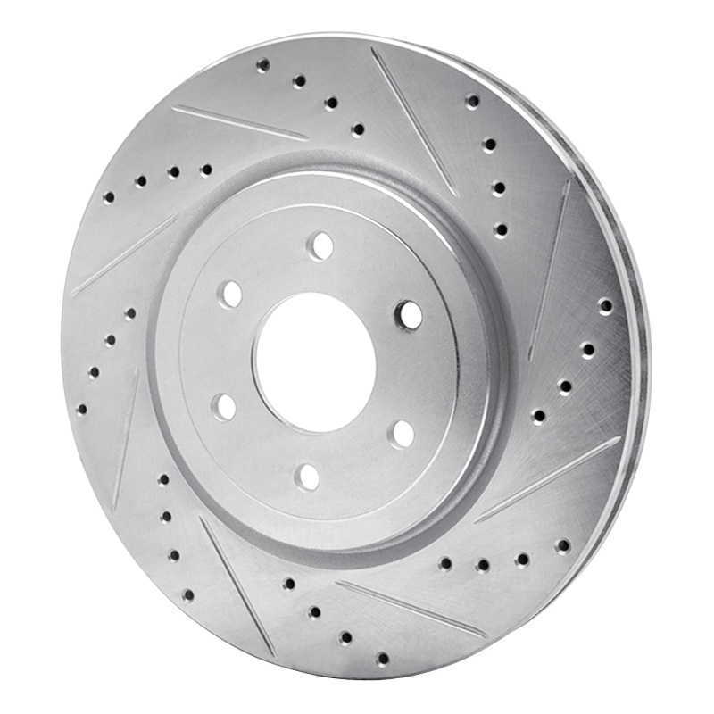 Picture of RNC Brake Rotor - Drill & Slot - R1 08-11 Nissan Pathfinder Front Right Drilled & Slotted Silver Brake Rotor rnc631-67099R