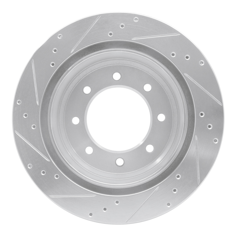 Picture of RNC Brake Rotor - Drill & Slot - R1 12-21 Nissan NV2500 Rear Right Drilled & Slotted Silver Brake Rotor rnc631-67101R