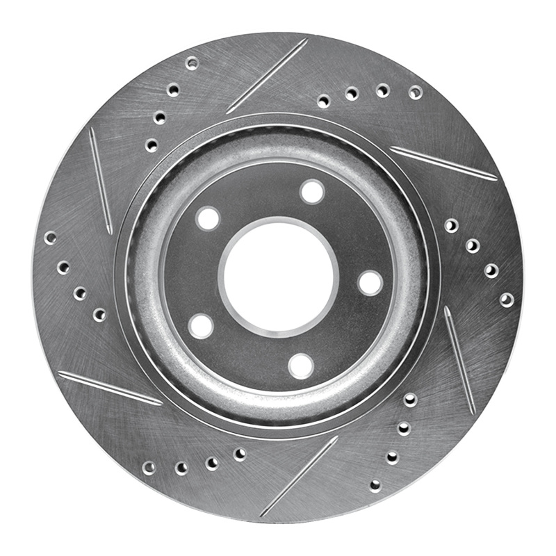 Picture of RNC Brake Rotor - Drill & Slot - R1 11-19 Nissan Juke Front Right Drilled & Slotted Silver Brake Rotor rnc631-67100R