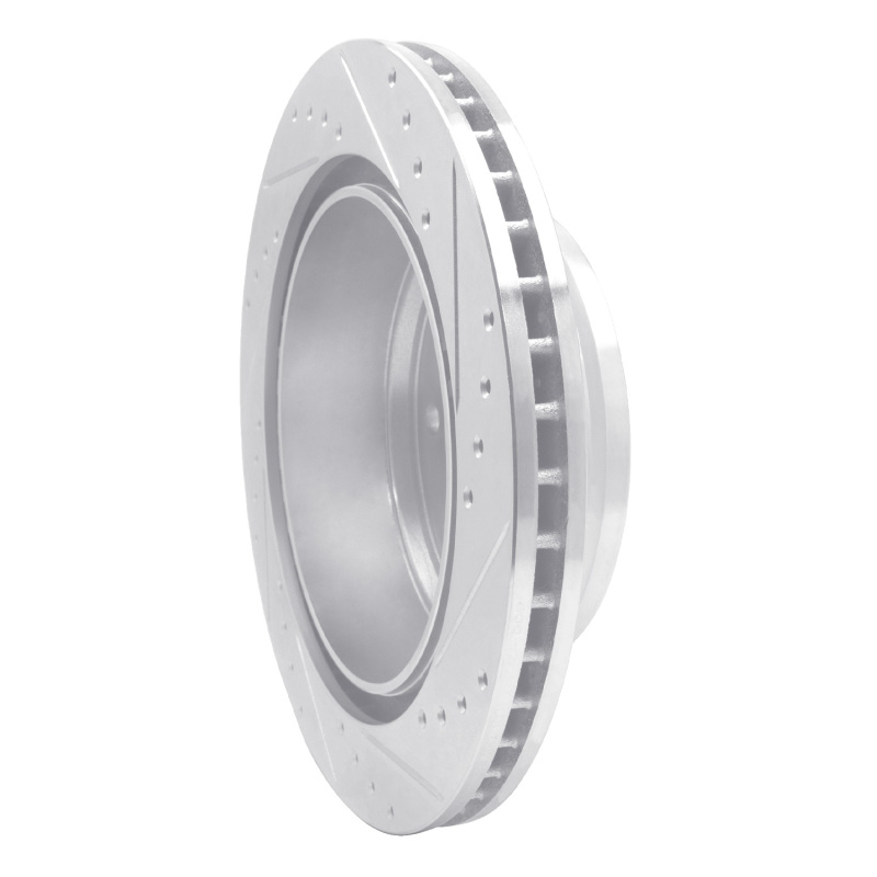 Picture of RNC Brake Rotor - Drill & Slot - R1 12-21 Nissan NV1500 Rear Left Drilled & Slotted Silver Brake Rotor rnc631-67101L