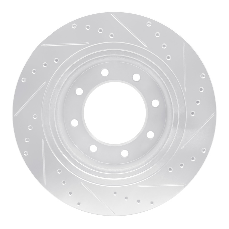 Picture of RNC Brake Rotor - Drill & Slot - R1 12-21 Nissan NV1500 Front Left Drilled & Slotted Silver Brake Rotor rnc631-67102L
