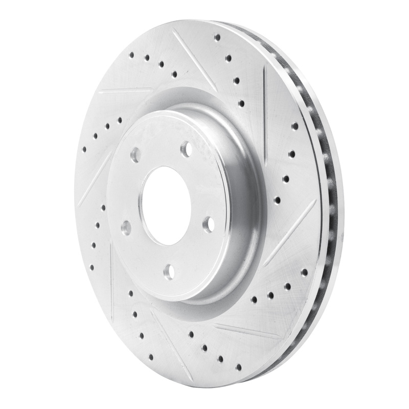 Picture of RNC Brake Rotor - Drill & Slot - R1 13-25 Infiniti JX35 Front Right Drilled & Slotted Silver Brake Rotor rnc631-67105R