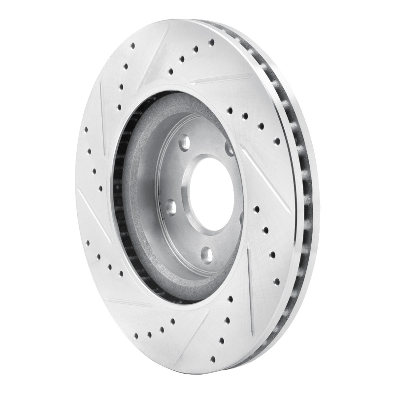 Picture of RNC Brake Rotor - Drill & Slot - R1 13-25 Infiniti JX35 Front Right Drilled & Slotted Silver Brake Rotor rnc631-67105R