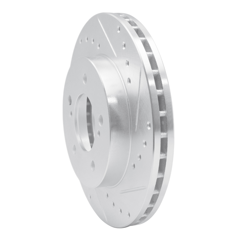 Picture of RNC Brake Rotor - Drill & Slot - R1 93-02 Mercury Villager Front Right Drilled & Slotted Silver Brake Rotor rnc631-67107R