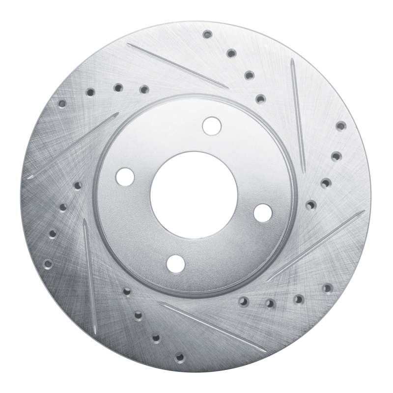 Picture of RNC Brake Rotor - Drill & Slot - R1 17-25 Nissan Kicks Front Right Drilled & Slotted Silver Brake Rotor rnc631-67112R