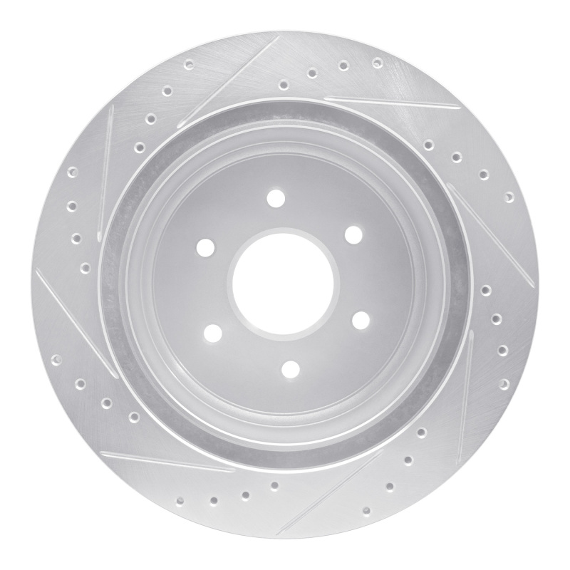 Picture of RNC Brake Rotor - Drill & Slot - R1 16-24 Nissan Titan XD Rear Right Drilled & Slotted Silver Brake Rotor rnc631-67109R