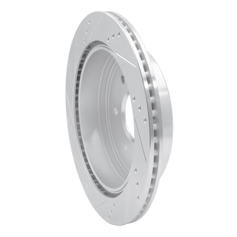 Picture of RNC Brake Rotor - Drill & Slot - R1 17-24 Nissan Titan Rear Right Drilled & Slotted Silver Brake Rotor rnc631-67110R