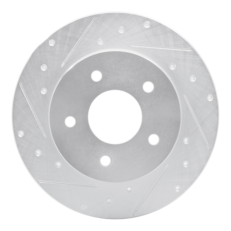 Picture of RNC Brake Rotor - Drill & Slot - R1 19-25 Nissan Kicks Rear Left Drilled & Slotted Silver Brake Rotor rnc631-67113L