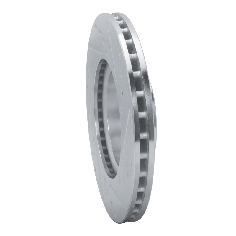 Picture of RNC Brake Rotor - Drill & Slot - R1 17-25 Nissan Versa Front Left Drilled & Slotted Silver Brake Rotor rnc631-67112L